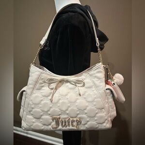 Juicy Couture Demure Hobo Quilted Shoulder Bag